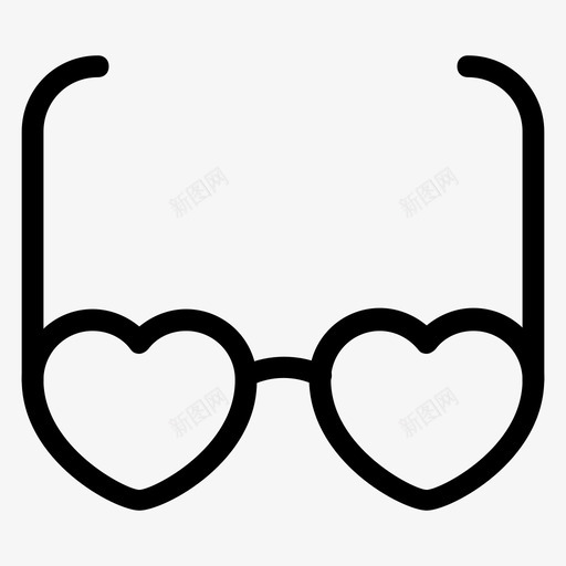 护目镜视力时尚图标svg_新图网 https://ixintu.com 光学 情人节 护目镜 时尚 眼镜 视力 镜框