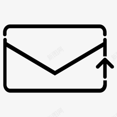 邮件上传信封邮寄图标图标