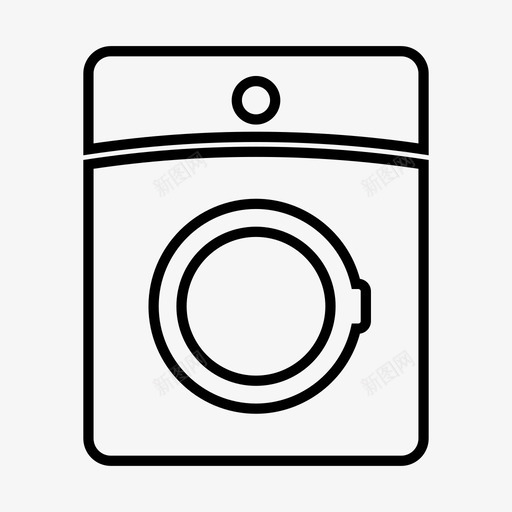 洗衣机烘干机电子机器图标svg_新图网 https://ixintu.com 洗衣机 烘干机 电子机器