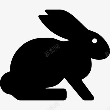兔子动物家养图标图标