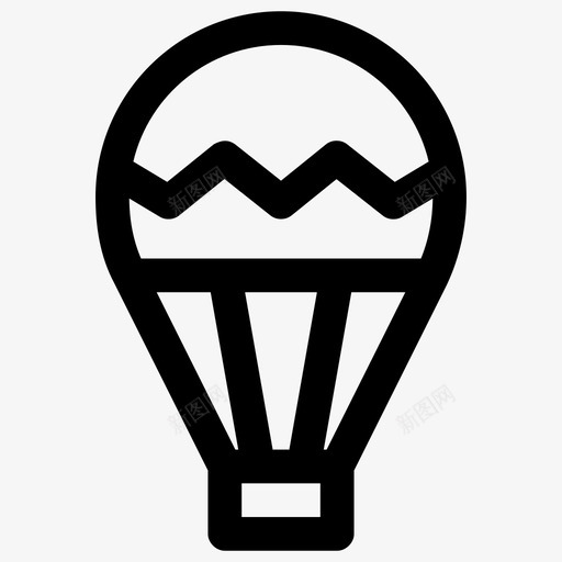 热气球飞机气球图标svg_新图网 https://ixintu.com 气球 热气球 飞机 飞行