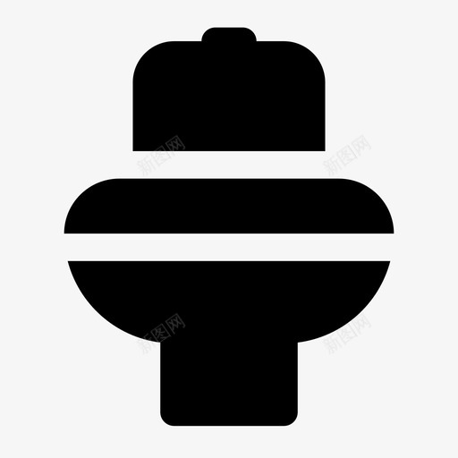卫生间浴室废物图标svg_新图网 https://ixintu.com jumpicon家具标志符号 卫生间 废物 浴室