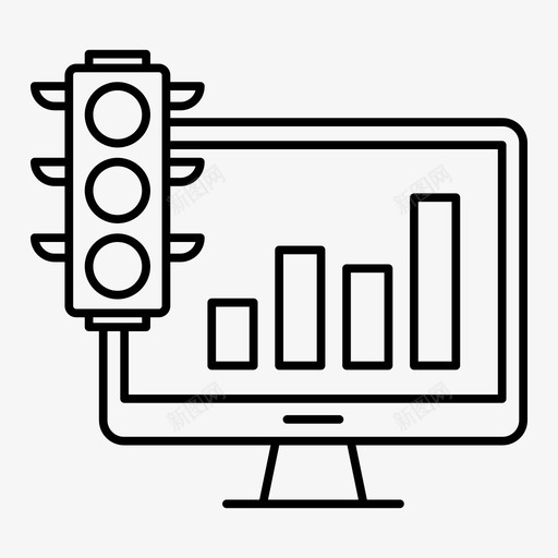 增长流量监控报告图标svg_新图网 https://ixintu.com 增长流量 报告 搜索引擎优化 搜索引擎优化和网页优化第8卷 监控 网页优化