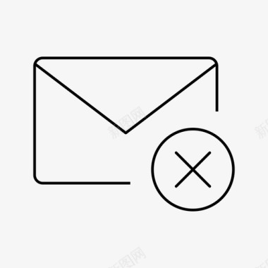信件删除邮件电子邮件图标图标