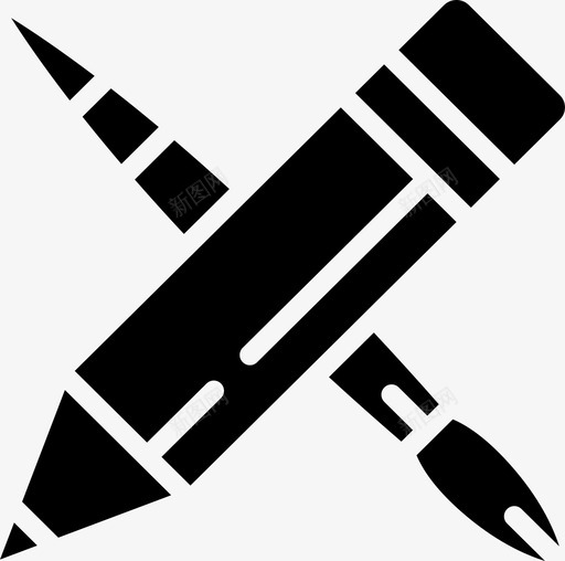 绘图工具创建图标svg_新图网 https://ixintu.com Pretycons设计实体 创建 插图 绘图工具 设计