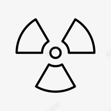 危险核辐射图标图标