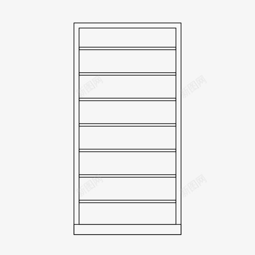 高柜建筑案例图标svg_新图网 https://ixintu.com 建筑 案例 立面图 高柜