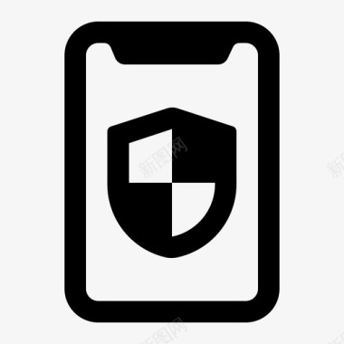 平板电脑安全保护防护图标图标
