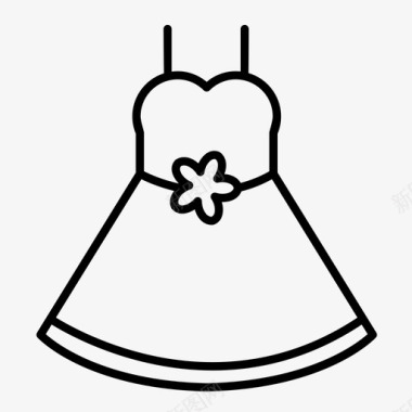 连衣裙服装时装图标图标