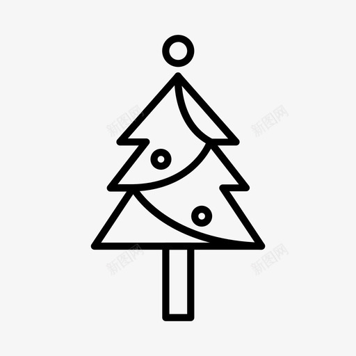 圣诞树树叶自然图标svg_新图网 https://ixintu.com 圣诞树 木材 松树 树叶 自然 自然图标