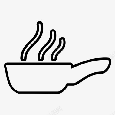 煎锅厨师烹饪图标图标