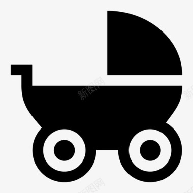婴儿车婴儿运输车用户界面图标图标