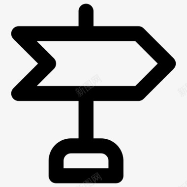 方向标志基本路线图标图标