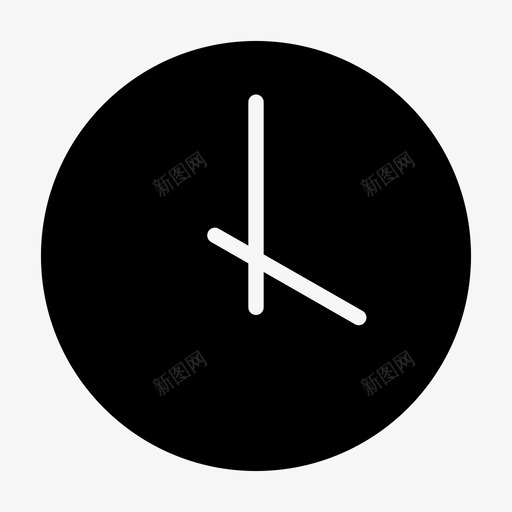 时钟日期时间图标svg_新图网 https://ixintu.com 基本型 手表 挂钟 日期 时钟 时间