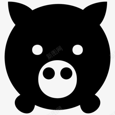 猪动物牲畜图标图标