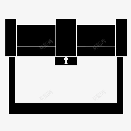 箱子笼子保险箱图标svg_新图网 https://ixintu.com 保险箱 储藏室 海盗宝藏 笼子 箱子 集装箱