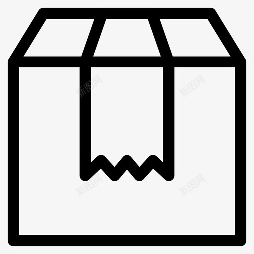 包装盒送货包装图标svg_新图网 https://ixintu.com 包装 包装盒 电子商务 运输 送货