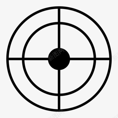 投掷飞镖瞄准十字准线图标图标