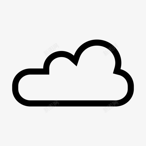 云网络在线图标svg_新图网 https://ixintu.com 云 在线 天空 模式 网络