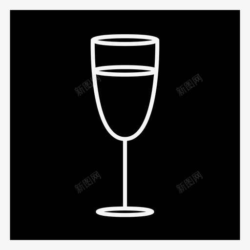 葡萄酒饮料白葡萄酒图标svg_新图网 https://ixintu.com 白葡萄酒 葡萄酒 食品和饮料 饮料