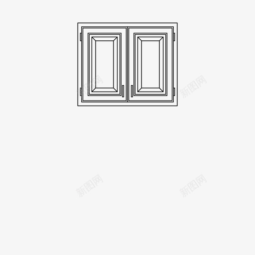 壁橱建筑橱柜图标svg_新图网 https://ixintu.com 壁橱 建筑 橱柜 门