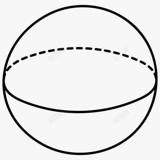 球体几何几何图形图标svg_新图网 https://ixintu.com 几何图形 几何设计 数学涂鸦图标 球体