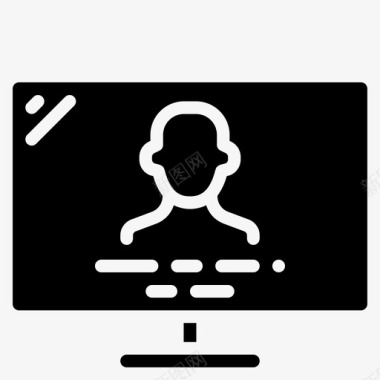 字幕电脑电影图标图标