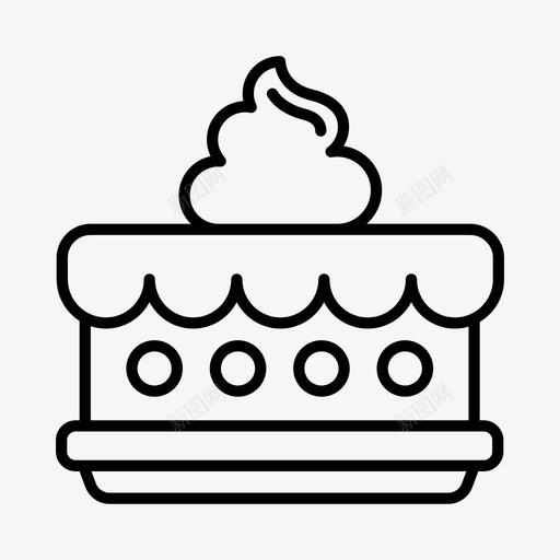 蛋糕复活节复活节装饰图标svg_新图网 https://ixintu.com 复活节 复活节装饰 派 节日 蛋糕 食物