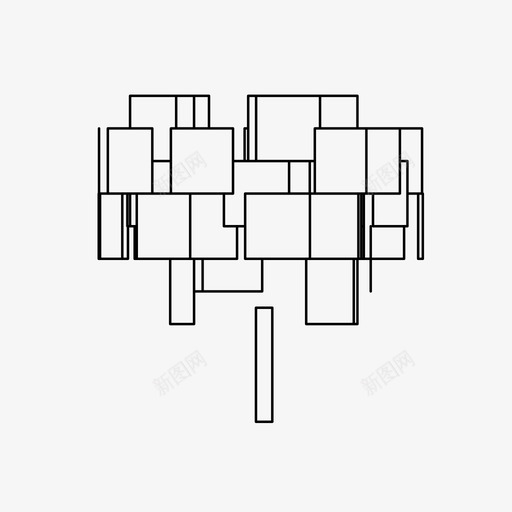 树森林绿色图标svg_新图网 https://ixintu.com 树 森林 植被 概念树 绿色 自然