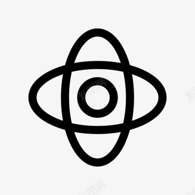 原子轨道科学宇宙图标图标