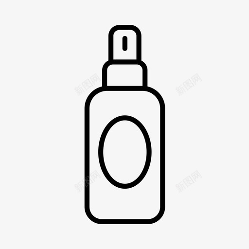 瓶子美容化妆品图标svg_新图网 https://ixintu.com 化妆品 喷雾瓶 瓶子 美容