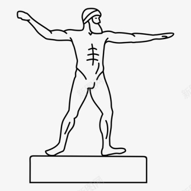 古希腊雕像古希腊图标图标