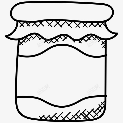 蜂蜜罐食物有机饮食图标svg_新图网 https://ixintu.com 有机饮食 甜食 蜂蜜罐 食品和饮料涂鸦图标 食物