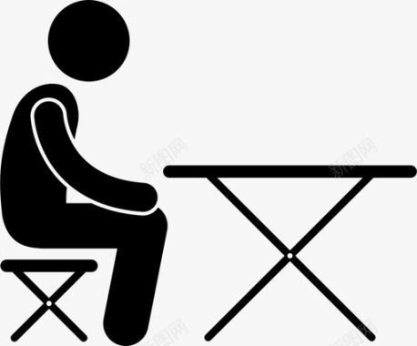 折叠椅和桌子桌子塑料图标图标
