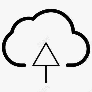 云上传云计算数据存储图标图标