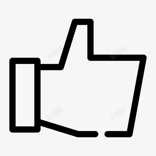喜欢最爱手图标svg_新图网 https://ixintu.com 喜欢 手 最爱 电子商务差距媒体 社交 竖起大拇指