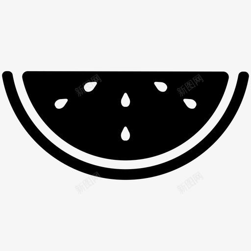 西瓜新鲜水果图标svg_新图网 https://ixintu.com 夏季 新鲜 水果 水果固体新鲜商品 热带 西瓜