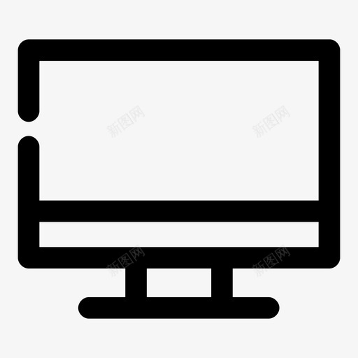 屏幕电脑液晶显示器图标svg_新图网 https://ixintu.com 屏幕 显示器 液晶显示器 电脑 电视 硬件间隙粗体