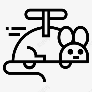 老鼠玩具动物孩子图标图标