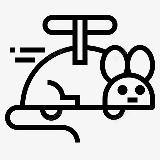 老鼠玩具动物孩子图标svg_新图网 https://ixintu.com 动物 孩子 玩具 老鼠玩具