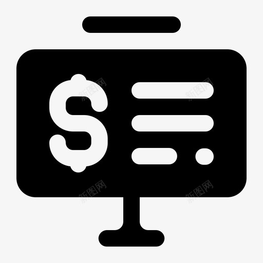 演示美元金融图标svg_新图网 https://ixintu.com 商业和金融圆桌会议 演示 美元 货币 金融