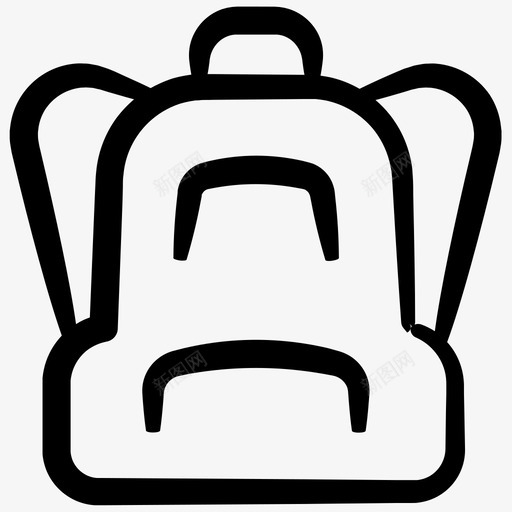 背包学校背包印奇教育第二卷图标svg_新图网 https://ixintu.com 印奇教育第二卷 学校背包 背包