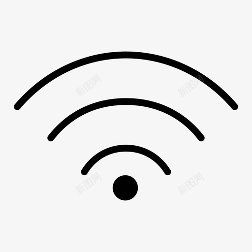 wifi信号热点互联网图标svg_新图网 https://ixintu.com wifi信号 互联网 互联网连接 热点