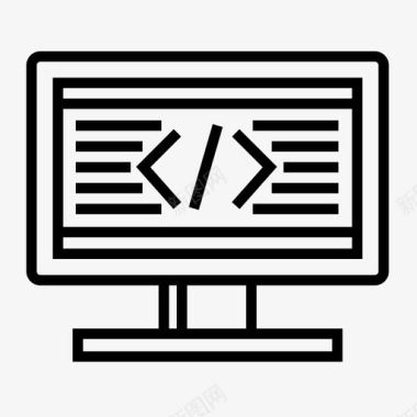 html代码编码计算机图标图标