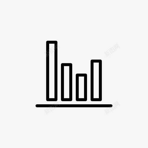 趋势图分析计算图标svg_新图网 https://ixintu.com 分析 控制 每日标准化大纲 统计 计算 财务 趋势图
