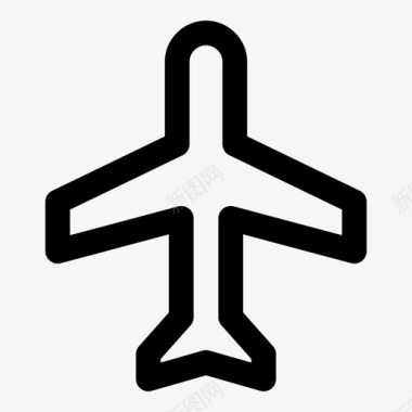 飞机飞行模式飞机标志图标图标