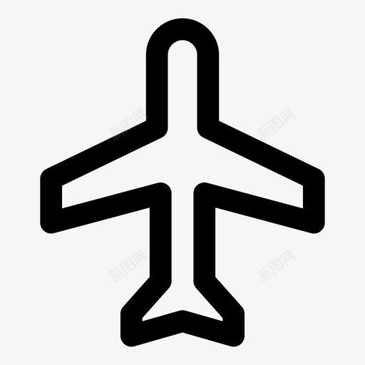 飞机飞行模式飞机标志图标svg_新图网 https://ixintu.com 人群 机场 飞机 飞机标志 飞行模式