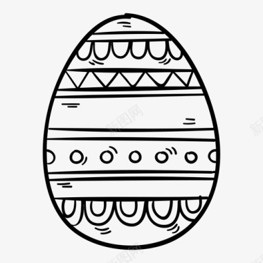 复活节蛋食物图标图标