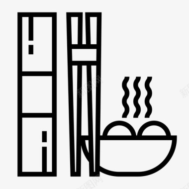 筷子瓷器饮食图标图标