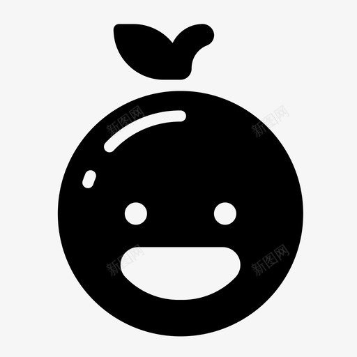 水果表情符号食物图标svg_新图网 https://ixintu.com 孕妇圆形 水果 表情符号 食物